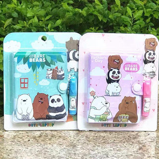 Cute Dinosaur/Panda Diary + Pen combo